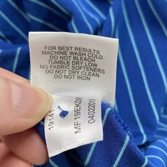 Peter Millar Shirt Mens‎ XXL Polo Blue Stripe Summer Comfort Golf Beach Preppy - Picture 8 of 14